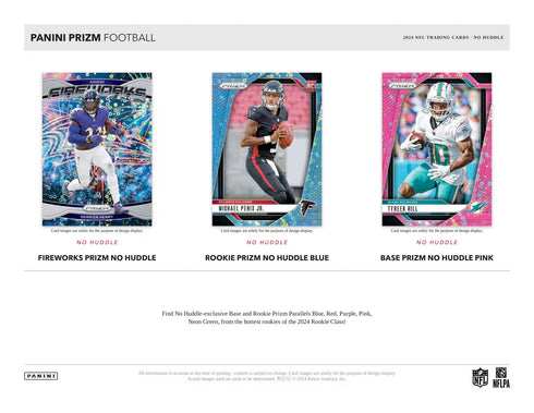 24 PANINI PRIZM NO HUDDLE FOOTBALL