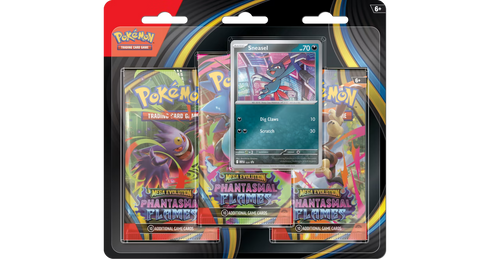 POKEMON M.E. PHANTASMAL FLAMES 3PK BLISTER-Limit 10 units