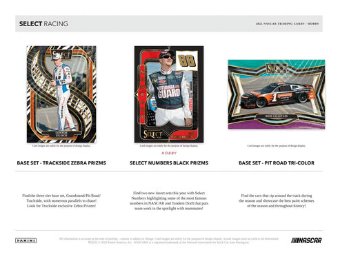 25 PANINI SELECT HOBBY RACING