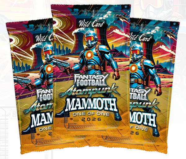 2026 WILD CARD FANTASY FOOTBALL ATOMPUNK MAMMOTH