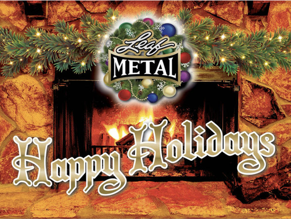 2025 LEAF METAL HAPPY HOLIDAYS