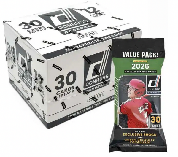 26 PANINI DONRUSS BASEBALL FAT PACK