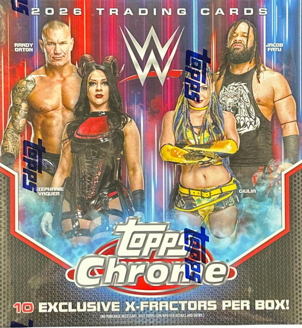 26 TOPPS WWE CHROME MEGA