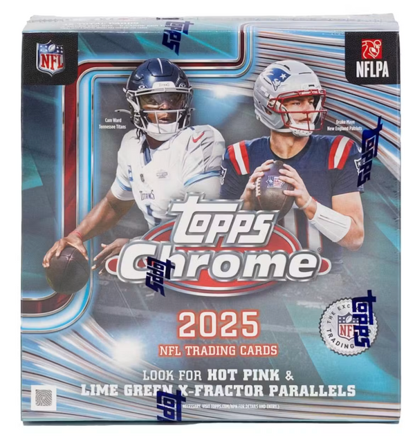 25 TOPPS CHROME FOOTBALL MEGA