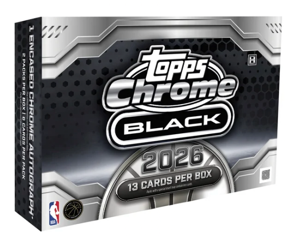 25 TOPPS CHROME BLACK BASKETBALL
