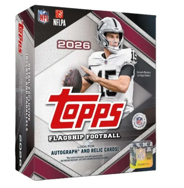 26 TOPPS FLAGSHIP NFL MEGA