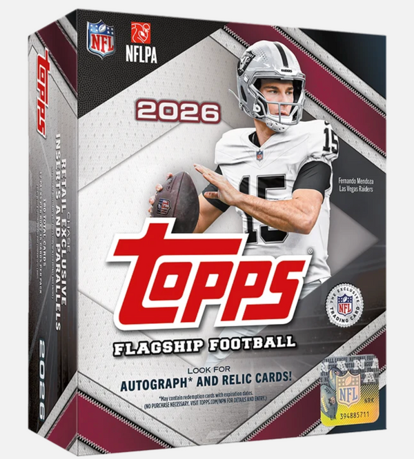 26 TOPPS FLAGSHIP FOOTBALL MEGA