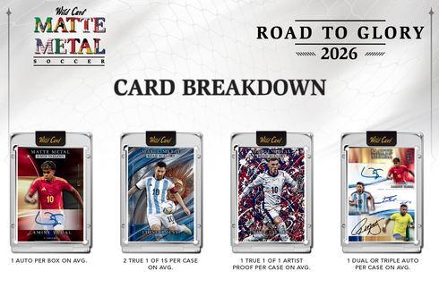 2026 WILD CARD MATTE METAL SOCCER: ROAD TO GLORY