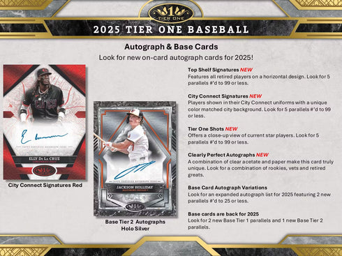 25 TOPPS TIER ONE BASEBALL