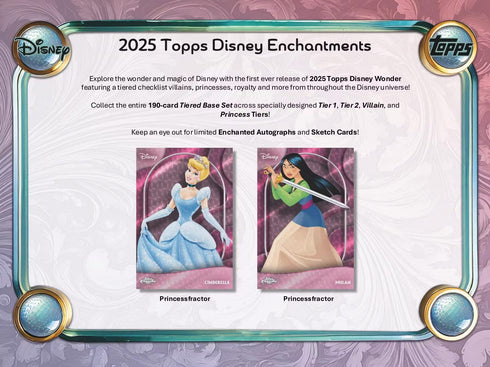 25 TOPPS DISNEY WONDER MEGA