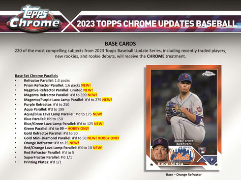 23 TOPPS CHROME UPDATE HOBBY