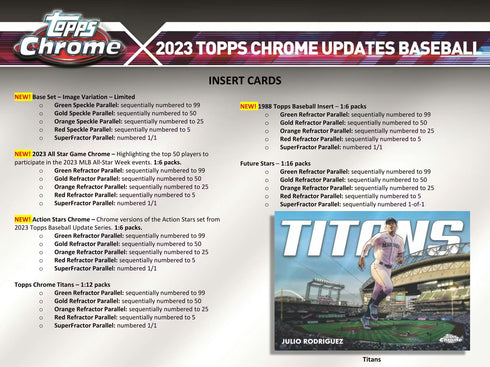 23 TOPPS CHROME UPDATE HOBBY