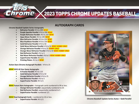 23 TOPPS CHROME UPDATE HOBBY
