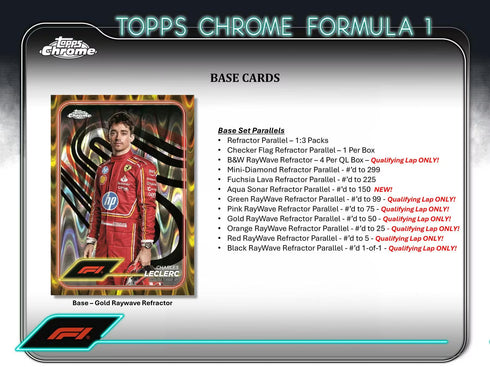 24 TOPPS F1 CHROME LITE QUALIFYING LAP