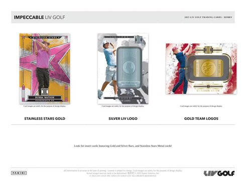 2025 PANINI IMPECCABLE LIV GOLF