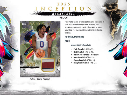 24 TOPPS INCEPTION BASKETBALL
