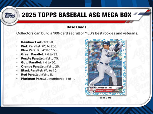25 TOPPS ALL STAR MEGA BOX