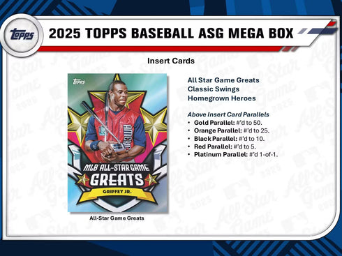 25 TOPPS ALL STAR MEGA BOX