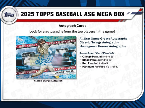 25 TOPPS ALL STAR MEGA BOX