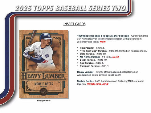25 TOPPS SERIES 2 HOBBY