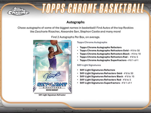 24 TOPPS CHROME HOBBY BASKETBALL