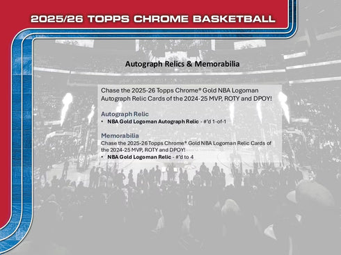 25 TOPPS CHROME BASKETBALL MEGA