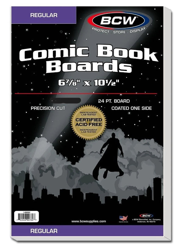 BCW COMIC BOARD REGULAR 100CT