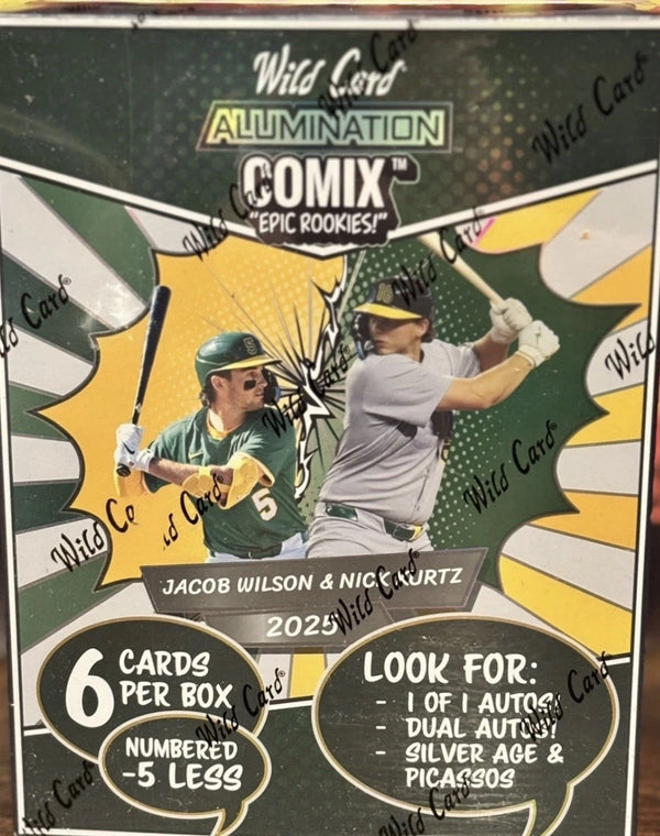 25 WILD CARD ALUMINATION WILSON & KURTZ COMIX EPIC ROOKIES BASEBALL