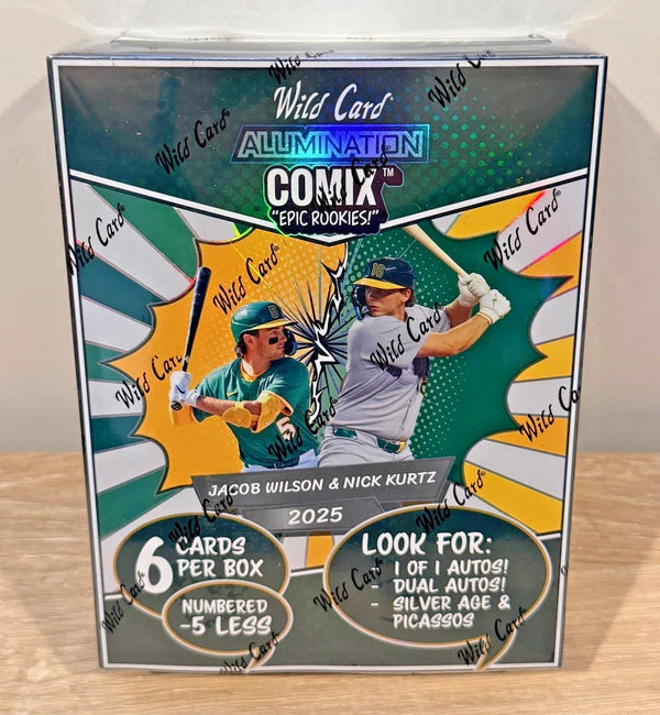 25 WILD CARD ALUMINATION WILSON & KURTZ COMIX EPIC ROOKIES BASEBALL