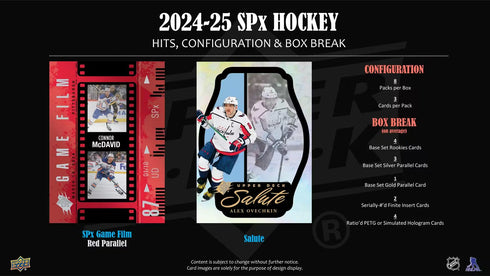24 UPPER DECK SPX HOCKEY