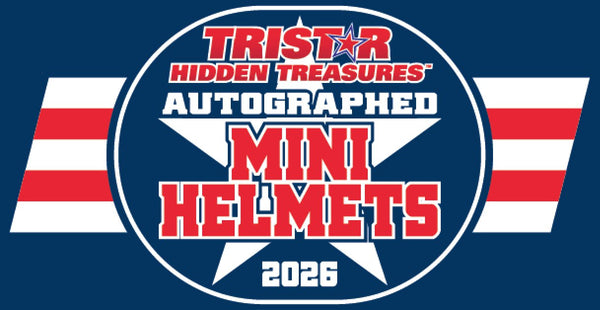 2026 TRI-STAR HIDDEN TREASURES AUTO MINI FOOTBALL HELMETS