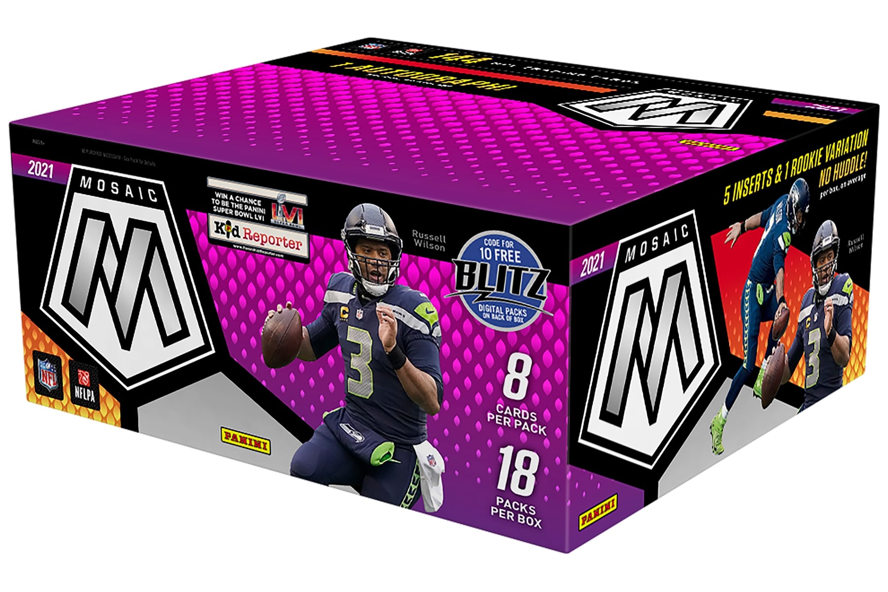 21 PANINI MOSAIC NO HUDDLE FOOTBALL